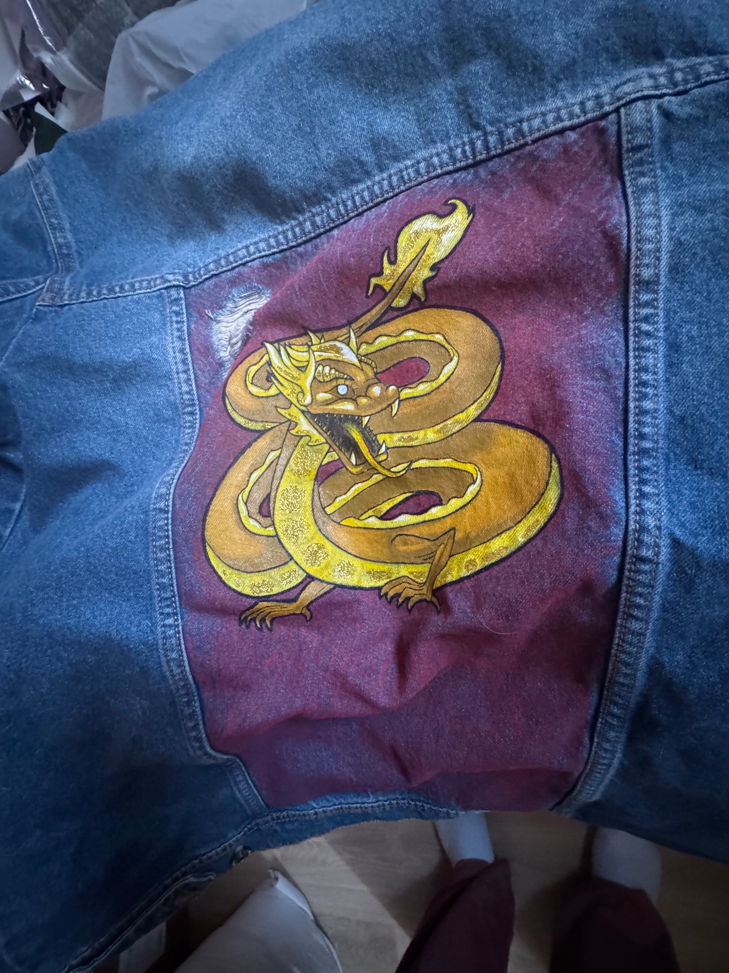 Veste jean custom